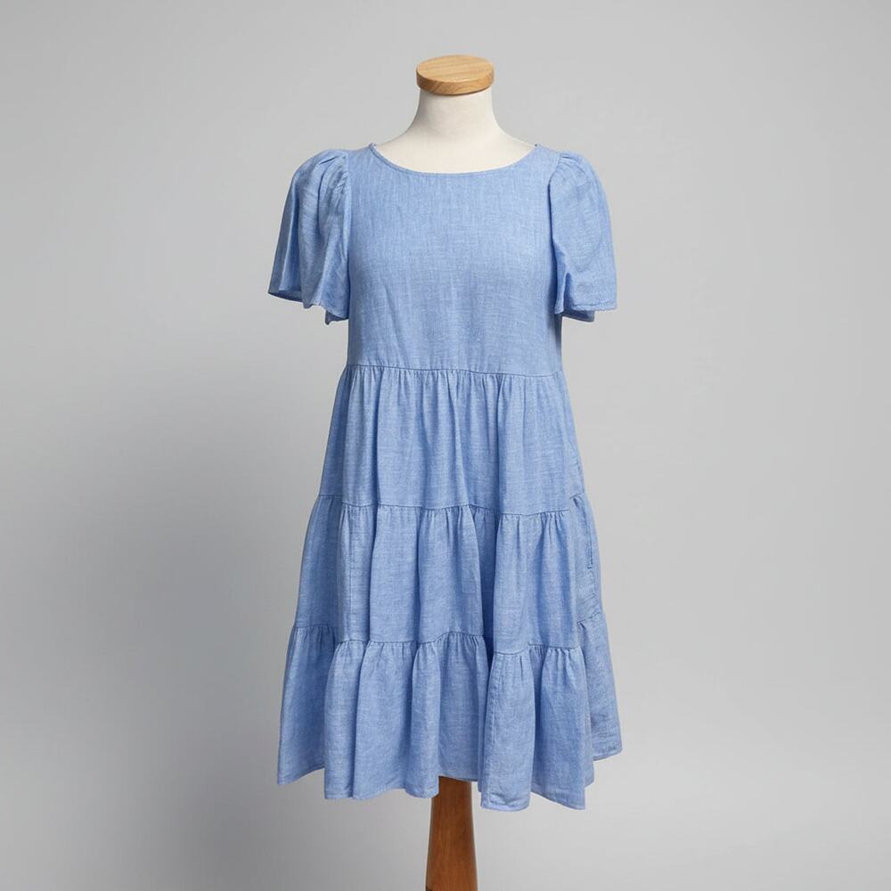 Lilly Pulitzer blue linen Jocelyn dress, size XS